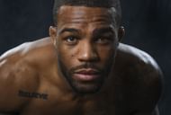 Jordan Burroughs at the Olympic media summit in Los Angeles, CA. (Photo via Getty Images)